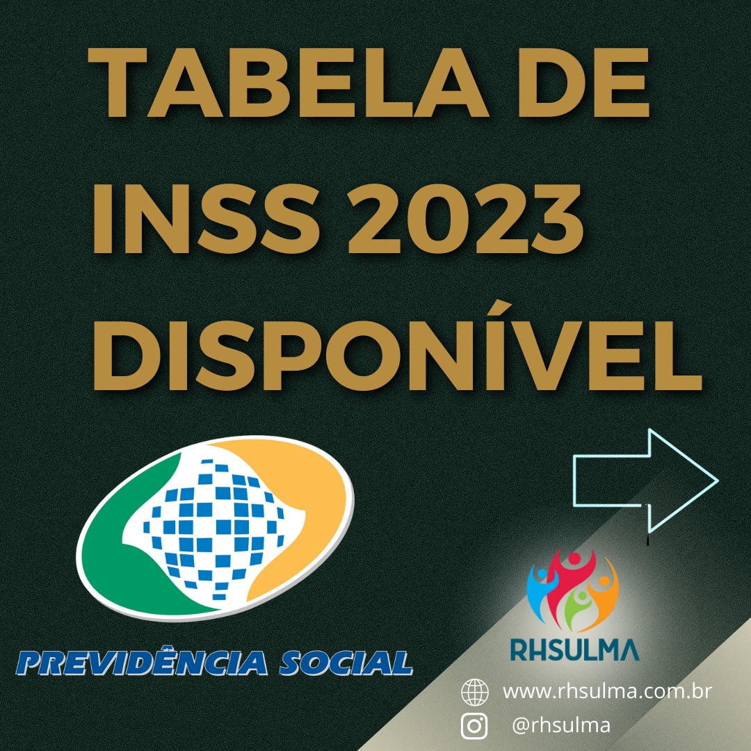 Tabela Inss 2023 Rhsulma